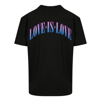 Oversized T-shirt Love is Love KK Black/RED 
