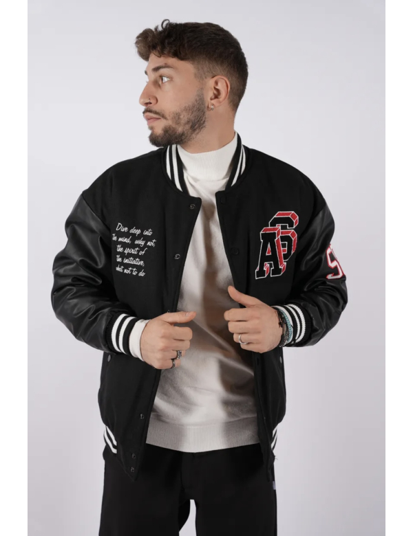 Blueberyl - Baseball Bomber jacket - Giacca - Black